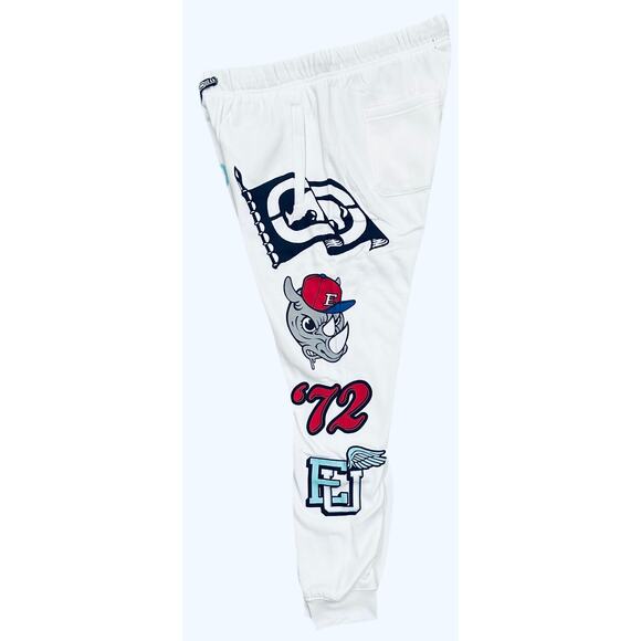 Ecko Unltd Men's Sweatpants Assorted Graphics Fleece Jogger in White - Picture 3 of 4